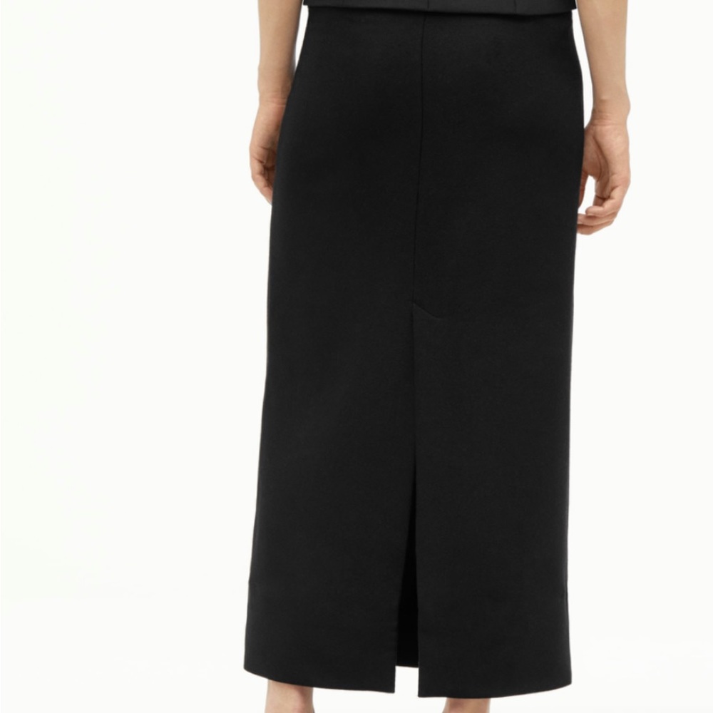 NWT ZARA NARCISO RODRIGUEZ WOOL BLEND SKIRT BLACK SZ MEDIUM